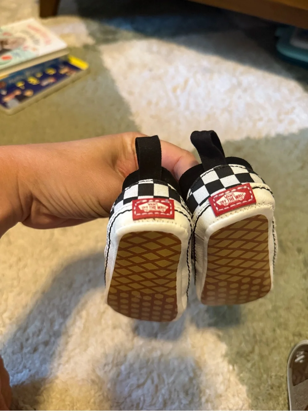 Vans Kids Slip-On Sneakers - Black & White Checkerboard